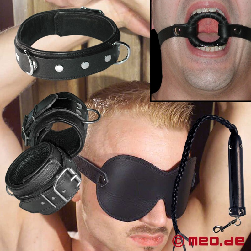 extreme hogtie kit with love mask for bondage couples play