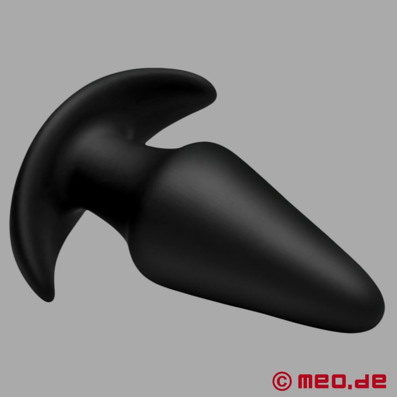 7 5 inch black silicone puppy play dog tail anal butt plug